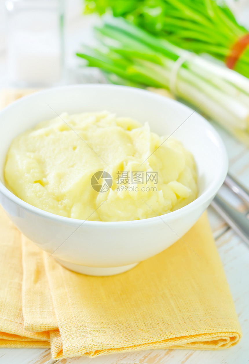 土豆泥午餐盘子搪瓷餐厅饮食锅炉餐巾黄油吃饭涂层图片