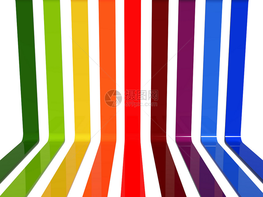 3D彩虹线图片