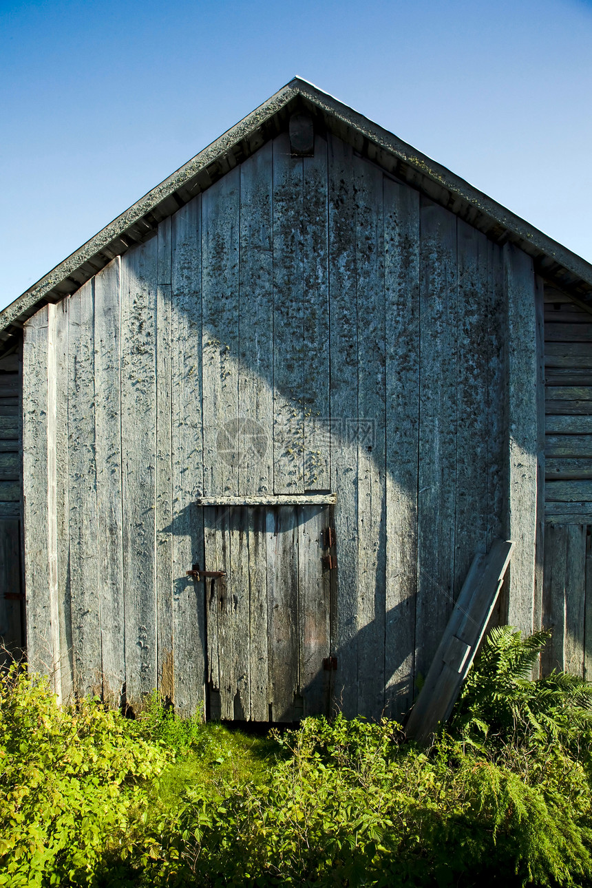旧木门棕色废墟木材入口天空农场指甲风化房子建筑图片