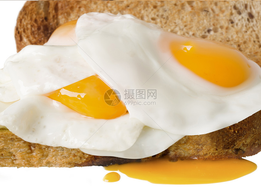 鸡蛋吐司面包食物水平早餐白色糖类淀粉碳水化合物图片