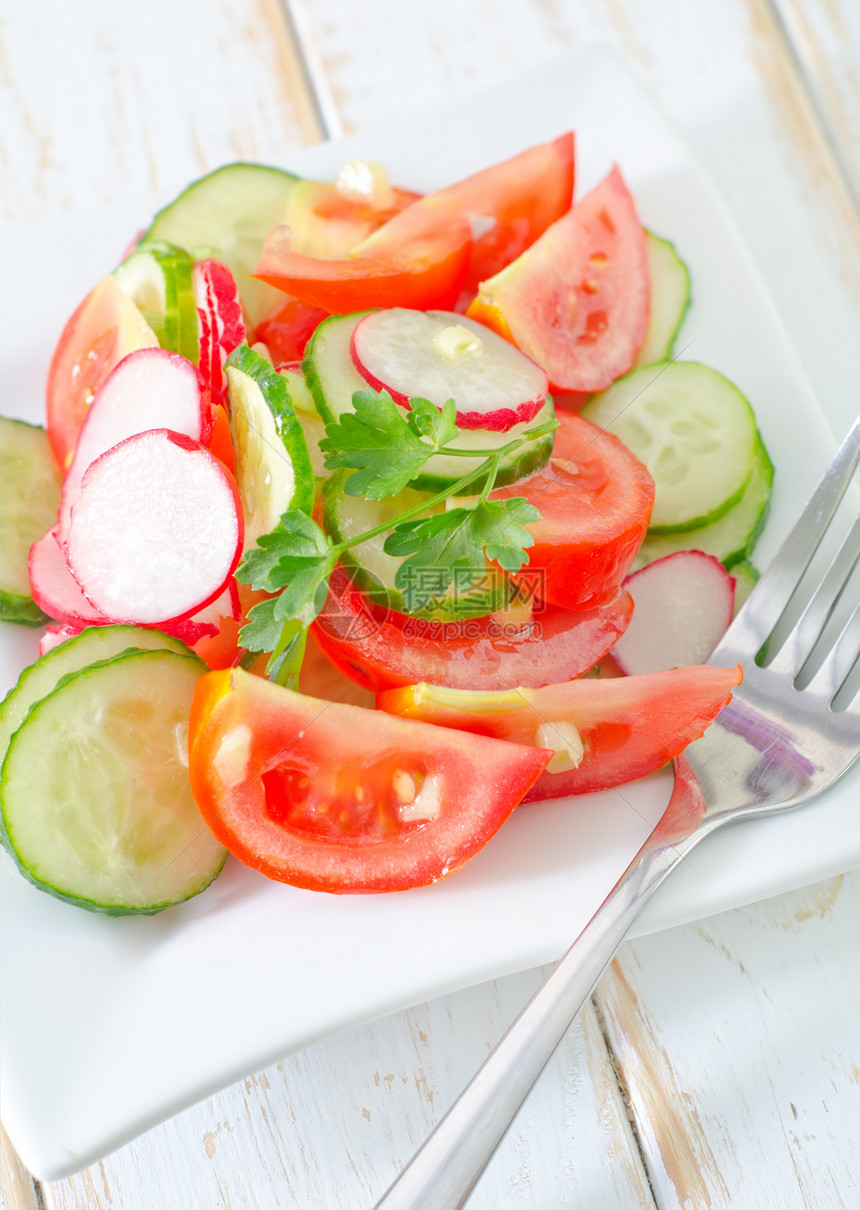 新鲜沙拉美食小吃黄瓜草本植物午餐食物饮食蔬菜叶子烹饪图片