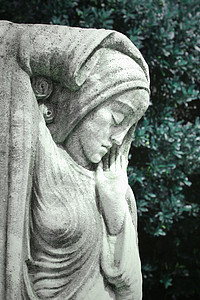 神秘的女神雕像背景图片