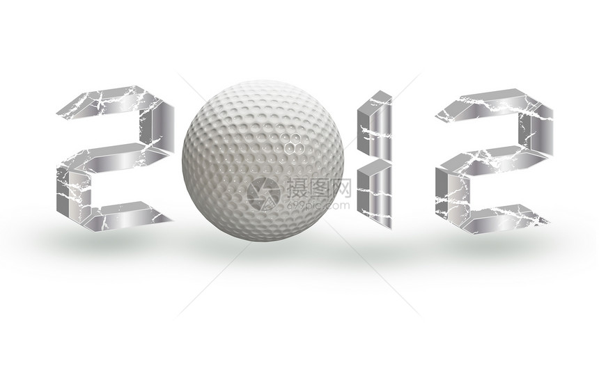 2012年白背景高尔夫设计高尔夫球竞赛比赛白色锦标赛杯子运动绿色图片