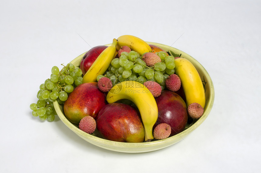夏季水果香蕉果盘食物图片