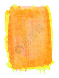 橙子水彩色框架背景纹理设计黄色颗粒状绘画元素红色水彩色彩风化插图背景图片