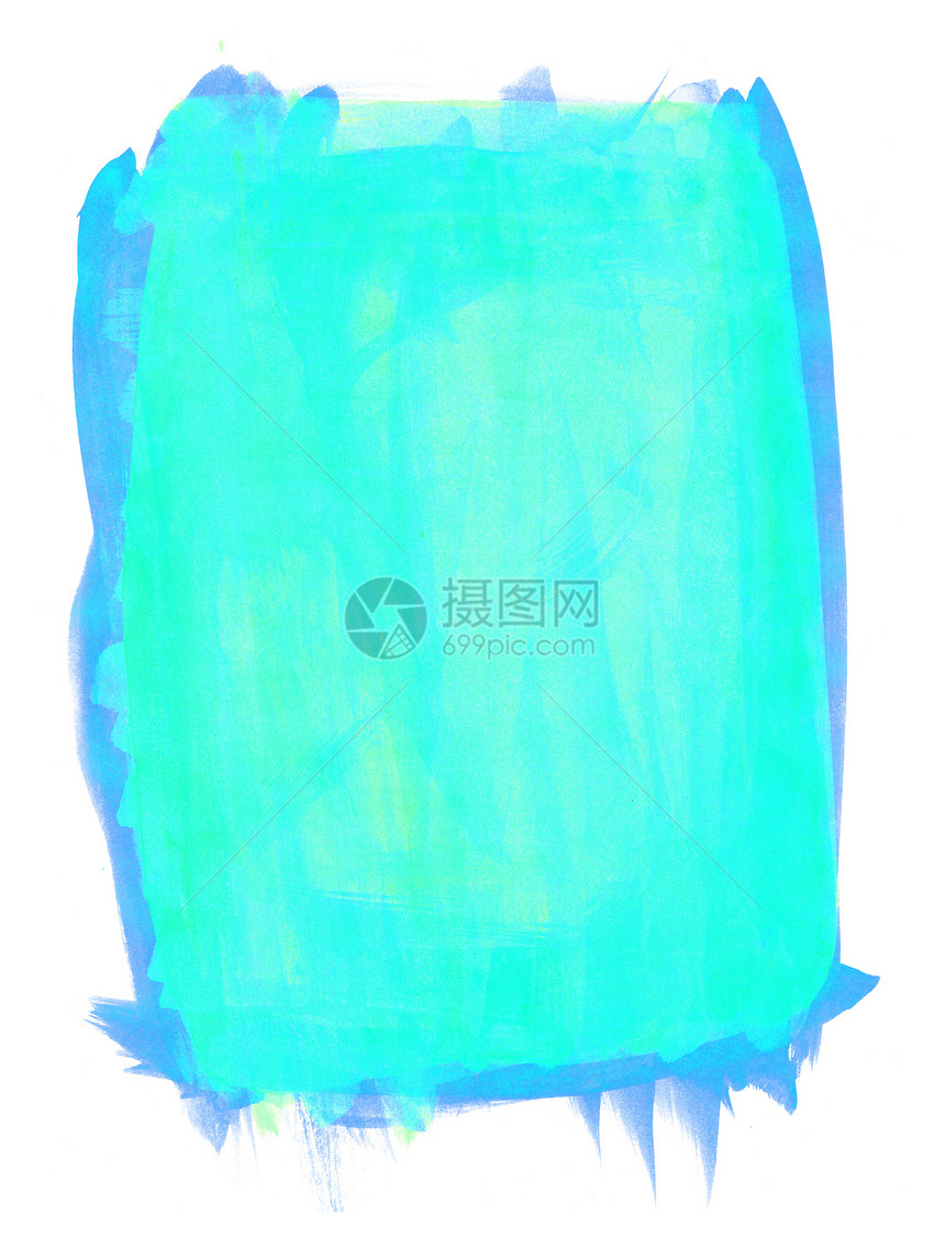 蓝水色纹理框架装饰绘画画像艺术水彩插图创造力白色水面效果图片