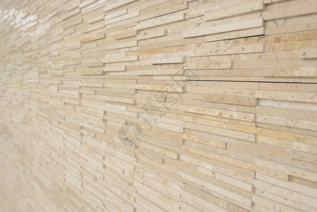 现代砖墙棕色奶油石头材料背景图片