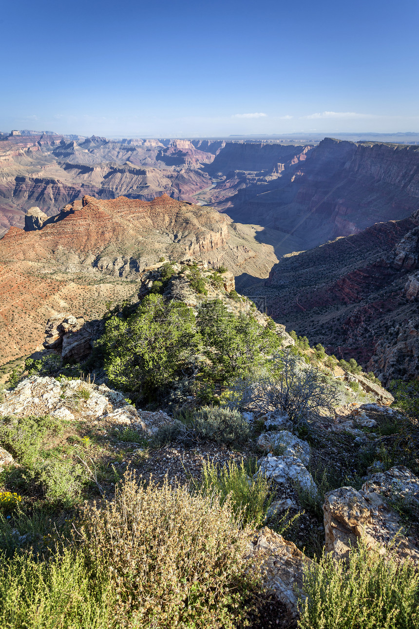 大峡谷垂直视图纪念碑国家山脉公园沙漠荒野地标图片