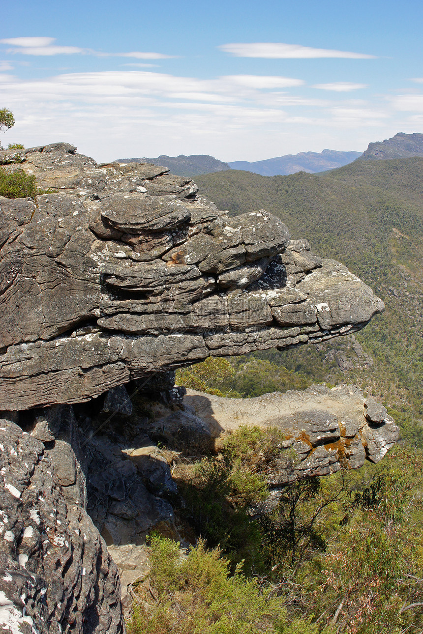 澳大利亚格拉姆皮亚州Balconies旅行假期旅游芦苇高地全景山脉远足岩石阳台图片