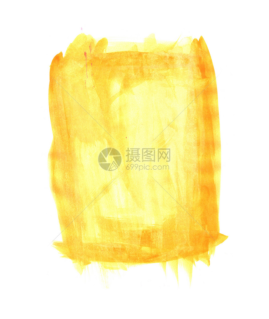 水色元素黄色绘画长方形画像飞溅框架拉丝风化颜料纹理图片
