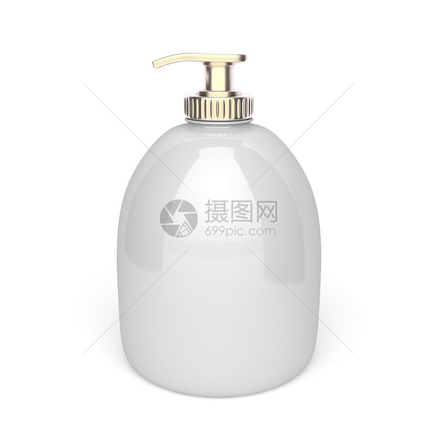 液体肥皂凝胶瓶子塑料卫生洗涤剂洗剂洗手液化妆品洗发水白色图片