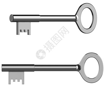 密钥关键键插图灰色合金金属背景图片