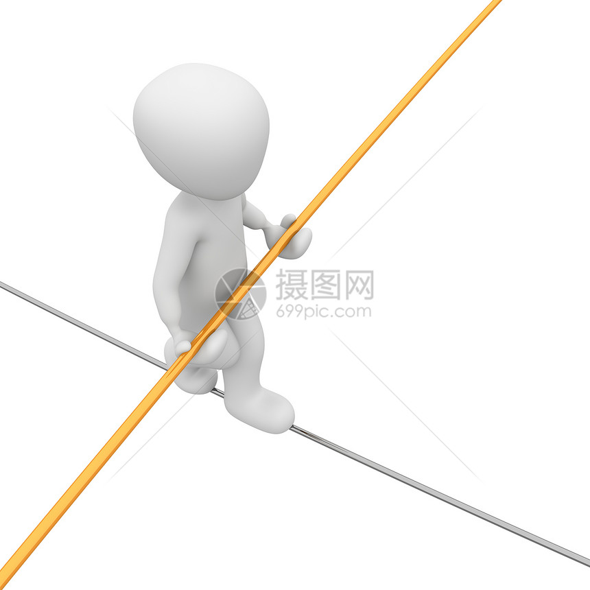 绳绳画家白色男性绳索艺术家平衡绘画红色勇气高度数字图片