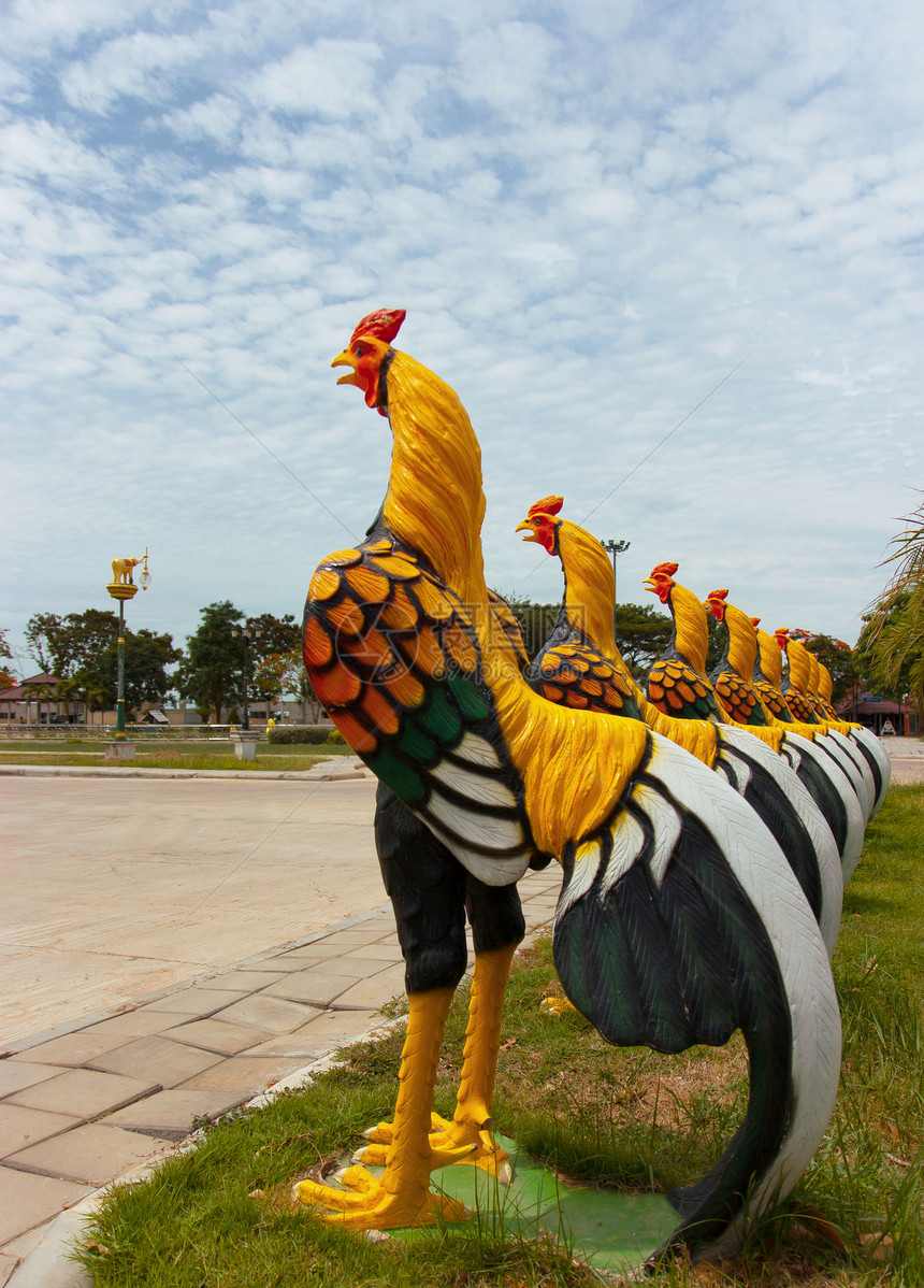 鸡模型 装饰在花园里艺术母鸡风格农场制品食物工艺塑像手工小鸡图片