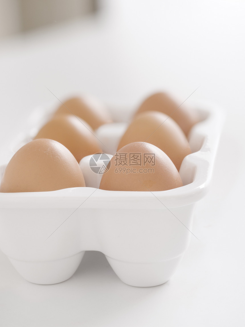 新鲜鸡蛋食物早餐棕色图片