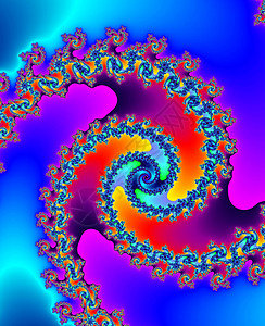 装饰性折形螺旋艺术渲染电脑插图创造力质感绘画曲线背景图片