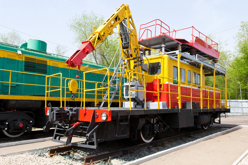 铁路公路火车运输煤炭货车车辆壁板柴油机教练平台引擎车站图片
