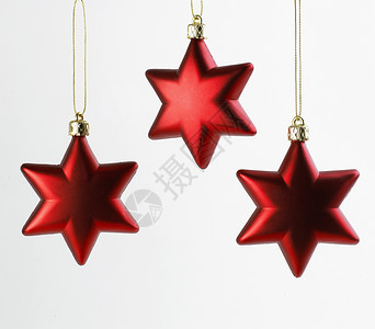 圣诞三星红色饰品瀑布星形颜色紫色背景图片