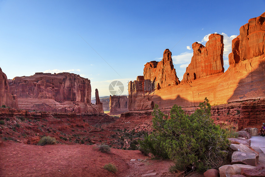 国家公园Moab Utah区旅行沙漠石头砂岩假期岩石崎岖环境地质学地标图片