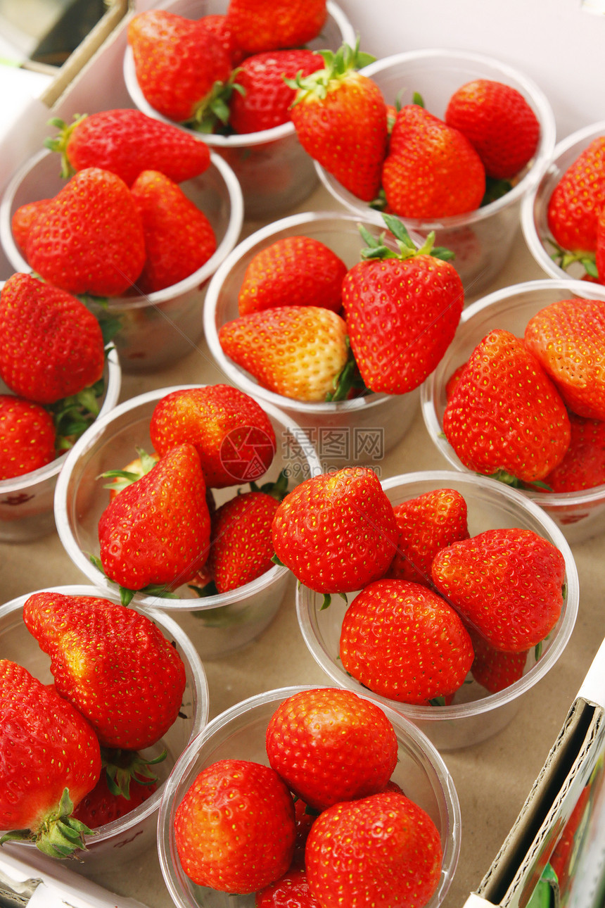 草莓浆果营养水果食物甜点饮食红色图片