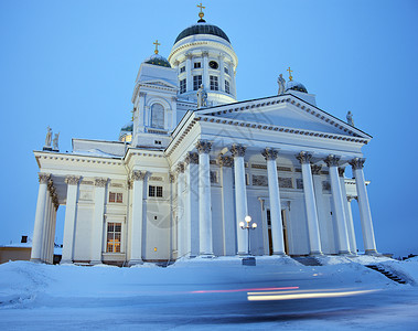 路德教会大教堂市中心赫尔辛基教堂高清图片