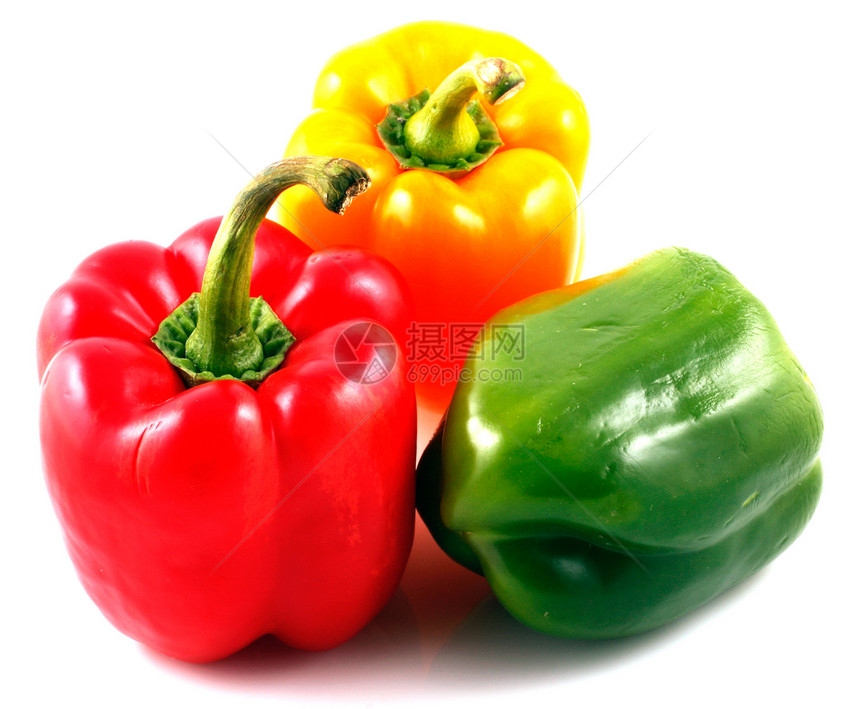 白色背景的胡椒网络膳食食谱损失辣椒重量食物营养管理减肥图片