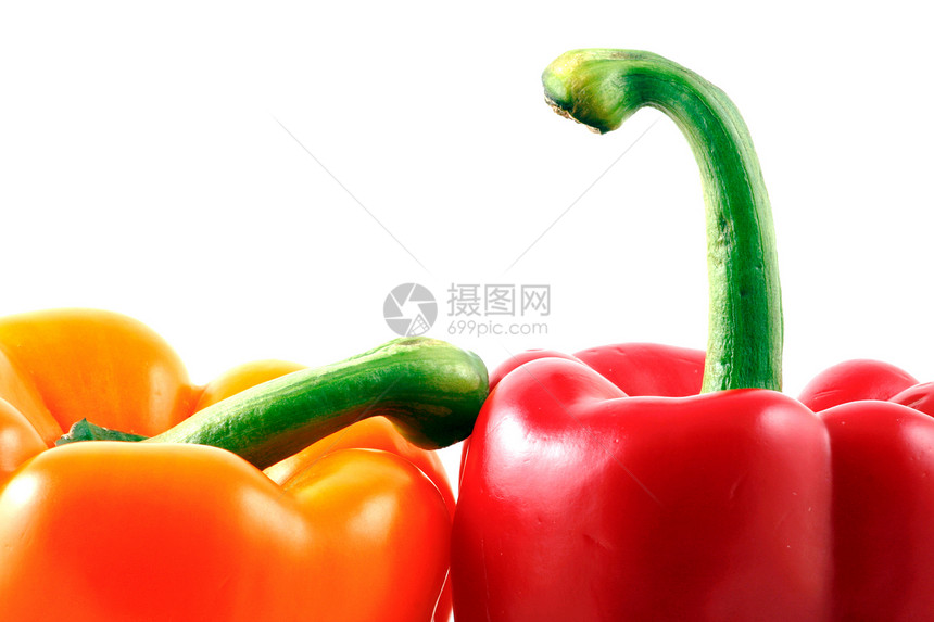 白色背景的胡椒营养食谱饮食管理网络膳食减肥烹饪辣椒红色图片