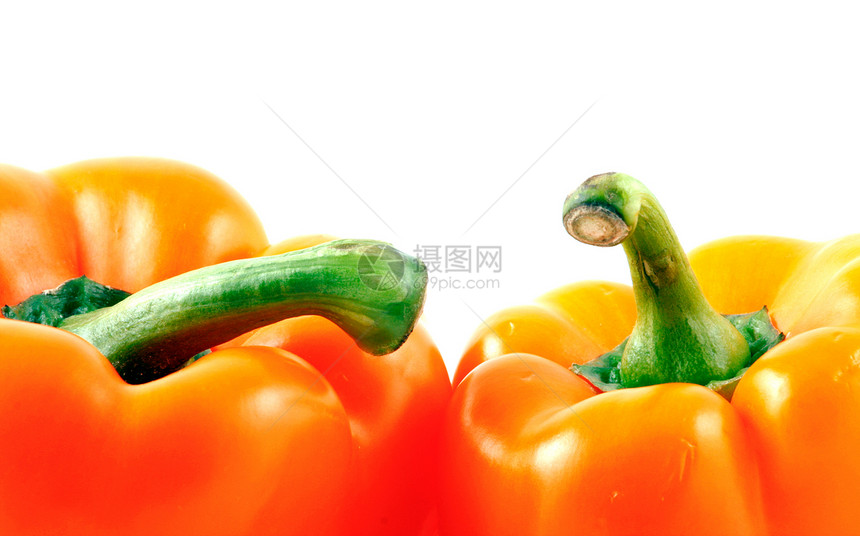 白色背景的胡椒烹饪饮食重量损失红色体重营养辣椒减肥膳食图片