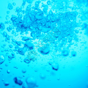 空气气泡潜水水泡液体圆圈水疱呼吸蓝色运动反射气源背景
