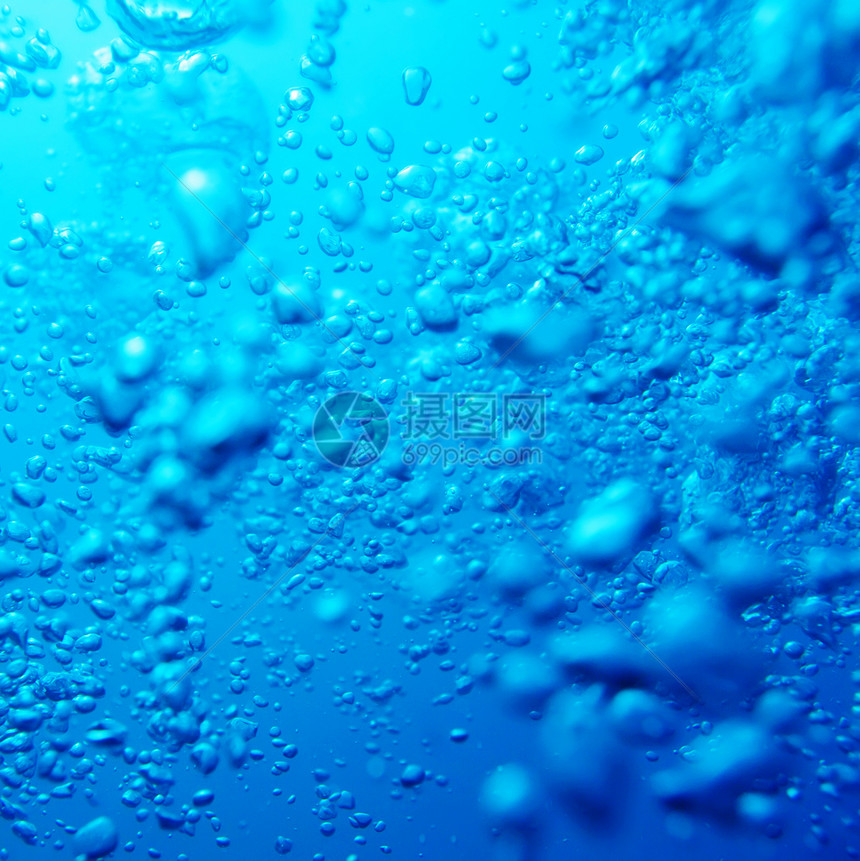 空气气泡气源呼吸水疱液体水滴气体水泡温泉潜水运动图片