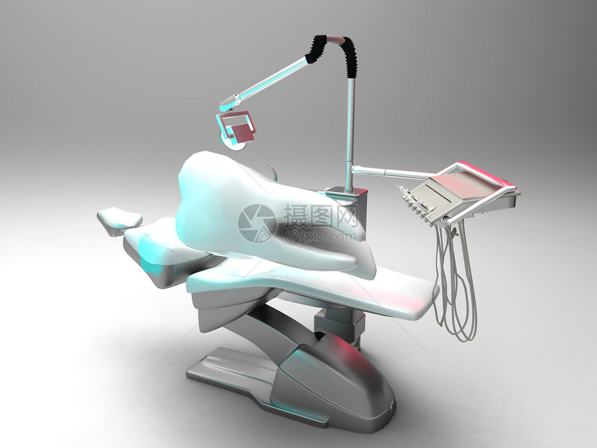 牙医的椅子和牙齿图片