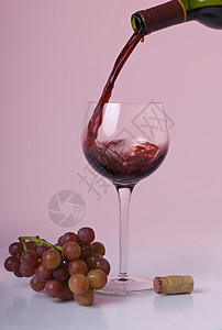 葡萄酒和红粉和红粉研究背景图片