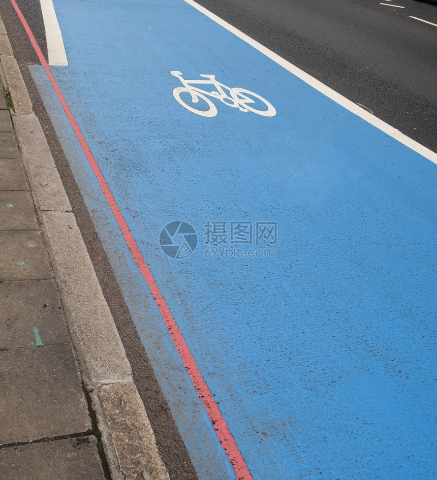 自行车车道标志街道交通运输图片