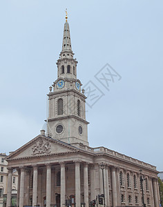 圣马丁大教堂伦敦圣马丁教堂教会王国宗教主场正方形英语信仰大教堂建筑学背景