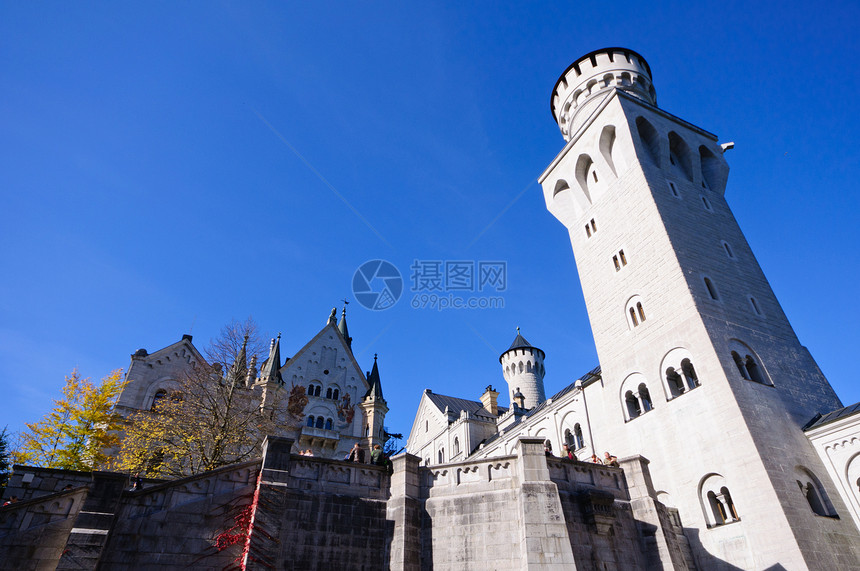 纽施旺斯坦城堡旅游天空建筑历史观光风景蓝天城市文化遗产景观图片