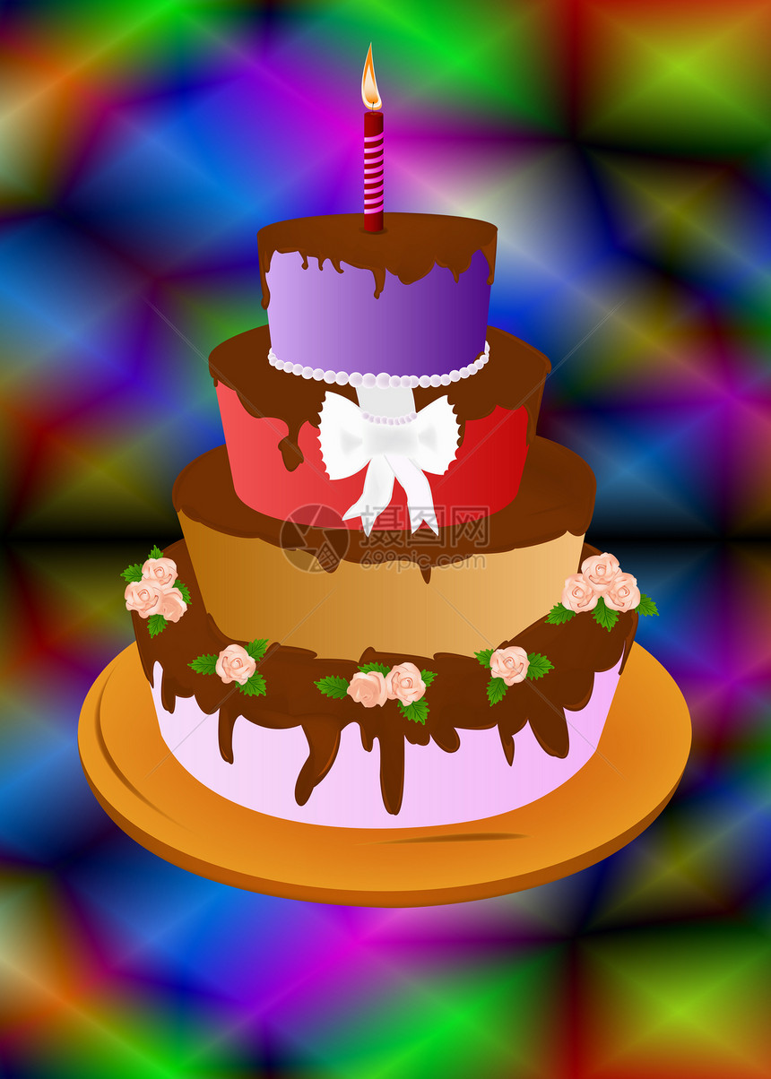 庆祝开胃派叶子卡片庆典甜点领结蛋糕生日玫瑰礼物婚礼图片