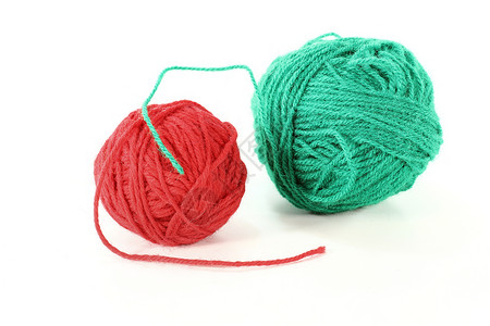 色彩多彩的双向爱好针织品闲暇衣服棉布绿色纺织品钩针就业纤维编织棉布高清图片素材