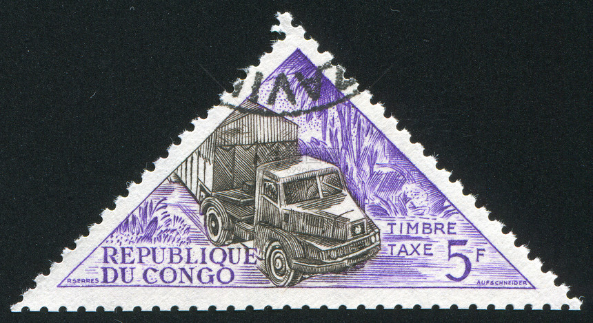 卡车邮戳邮件古董货车棕榈发动机运输邮票车辆出租车图片