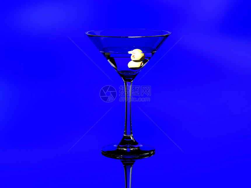 一杯马提尼液体绿色财富玻璃蓝色纽带酒吧食物饮料果汁图片
