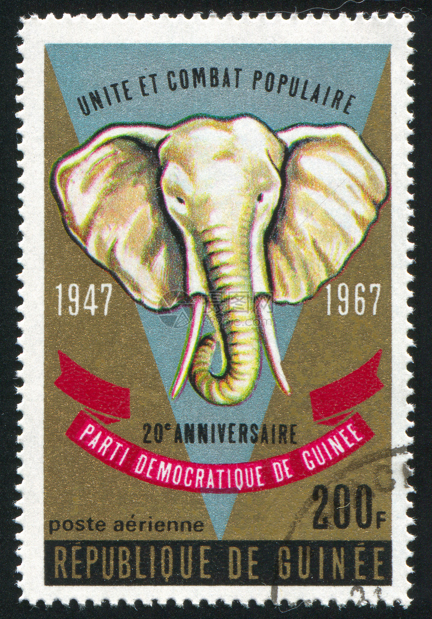 大象皮肤荒野邮戳哺乳动物力量古董獠牙邮资邮票濒危图片