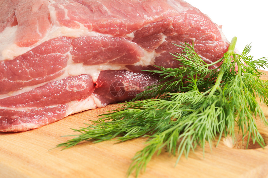 烤肉的猪肉片绿色木头水平粉色木板红色食物鱼片牛扒猪肉图片