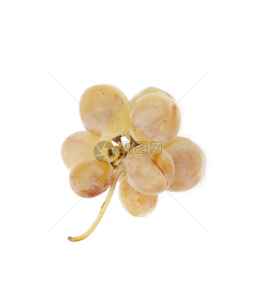 新鲜的红葡萄 孤立在白色食物绿色美食工作室小吃红色酒厂植物甜点浆果图片
