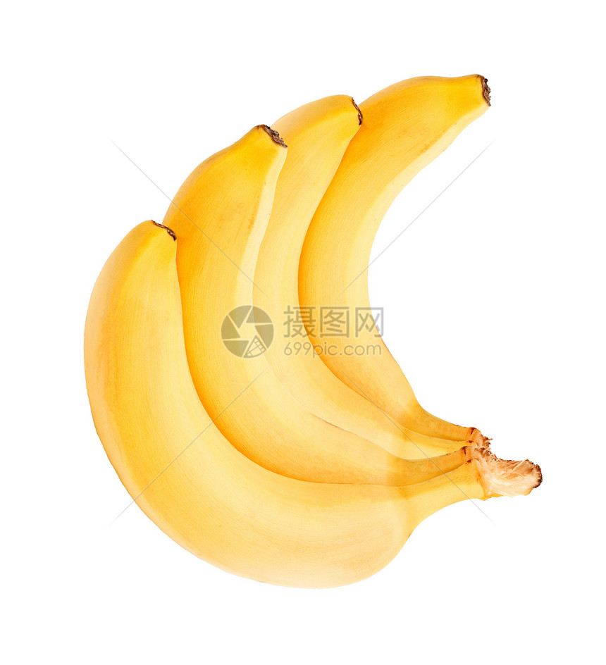 香蕉食物团体热带小吃黄色营养饮食白色水果图片
