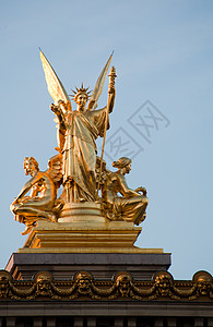 歌剧雕像背景图片