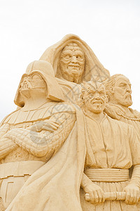 星际大战雕像电影节日雕塑背景图片