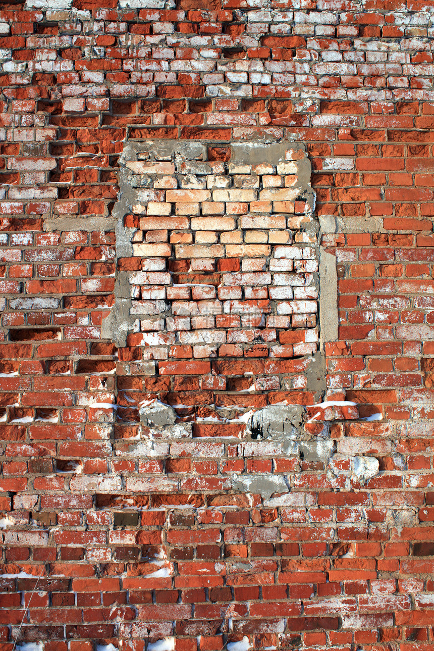 旧砖墙边界红色棕色石头建筑学材料黑色积木矩形城市图片