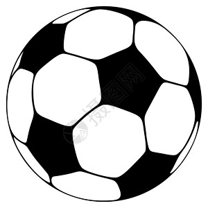 足球球游戏白色运动黑色背景图片