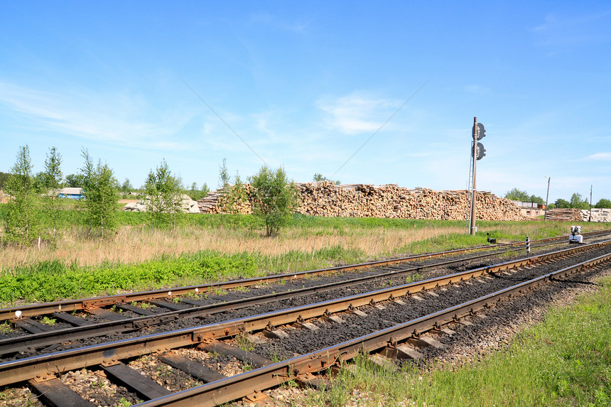 铁路穿越交通路口金属碎石运输旅行车站划分建造图片