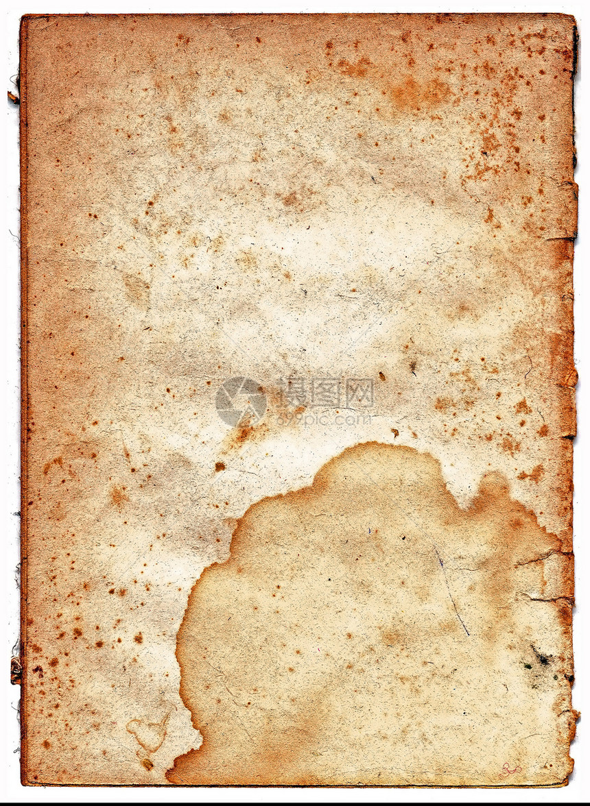 长年纸帆布框架羊皮纸莎草纸板发黄手稿风化裂缝棕褐色图片