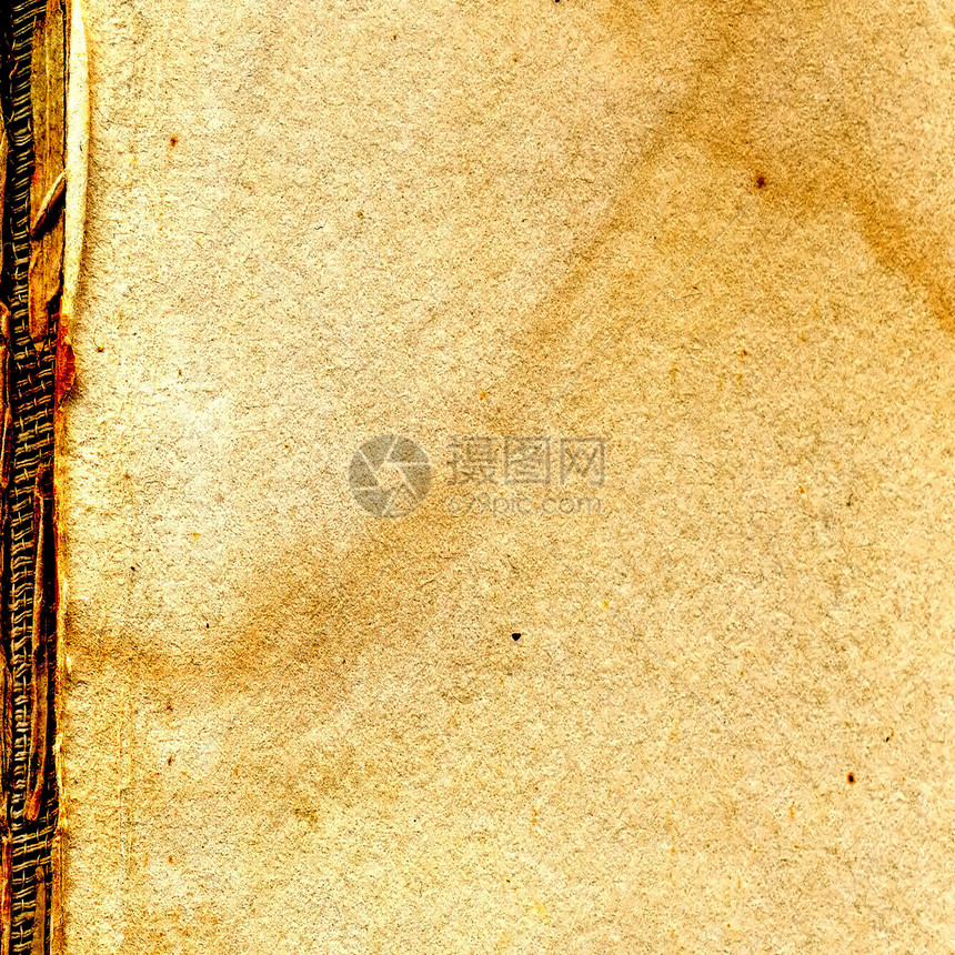 长年纸羊皮纸帆布纸板棕褐色手稿框架裂缝莎草风化发黄图片